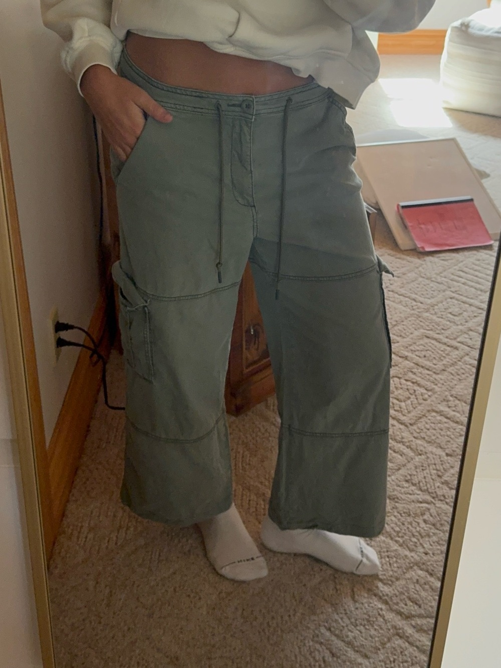 Garage Green Cargo Pants